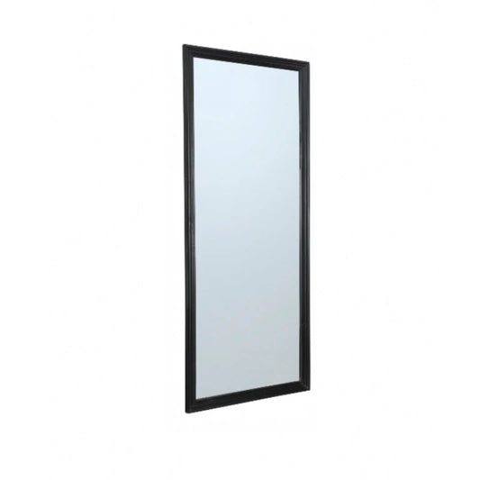 Gulvspejl Sort træramme - 70x180 cm