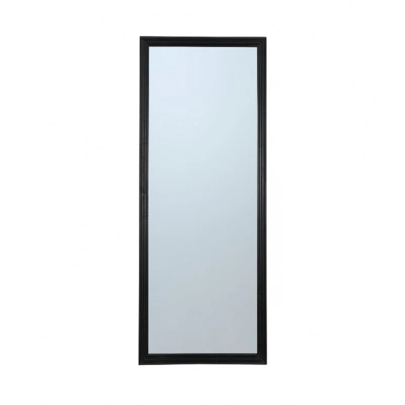 Gulvspejl Sort træramme - 70x180 cm