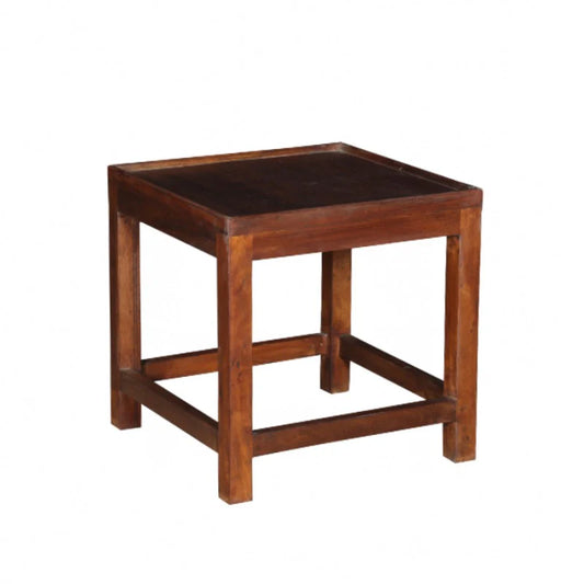 Sidebord/ Skammel - Brunt - 48 x 48 x 48 cm