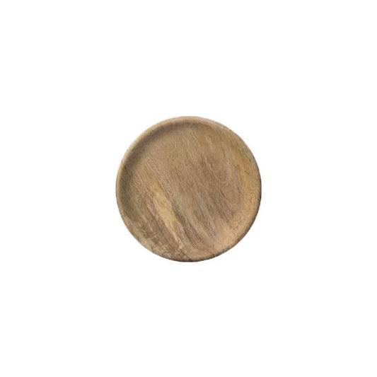 Tallerken - Lys Mangotræ - Ø 12 cm