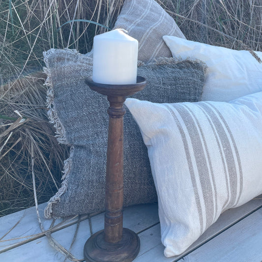 Rustik Lysestage I Træ