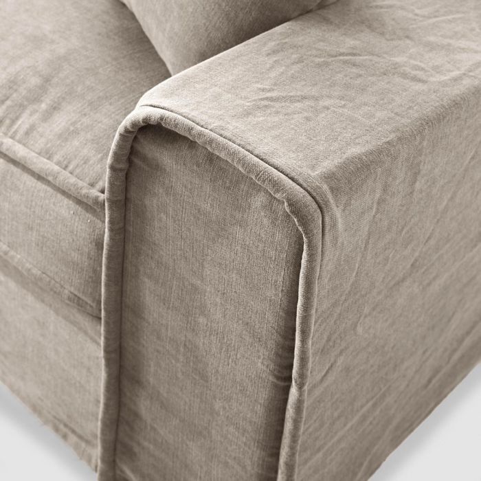 Metropolis - 3,5 Personers Sofa - Stone