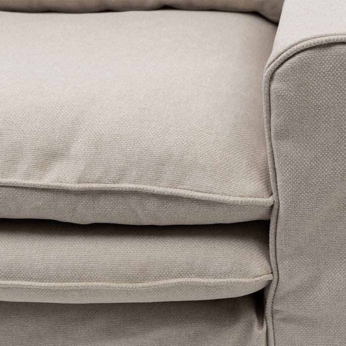 Continental - 2,5-Personers Sofa – Blød Komfort Med Elegant Detalje - Hørf arve
