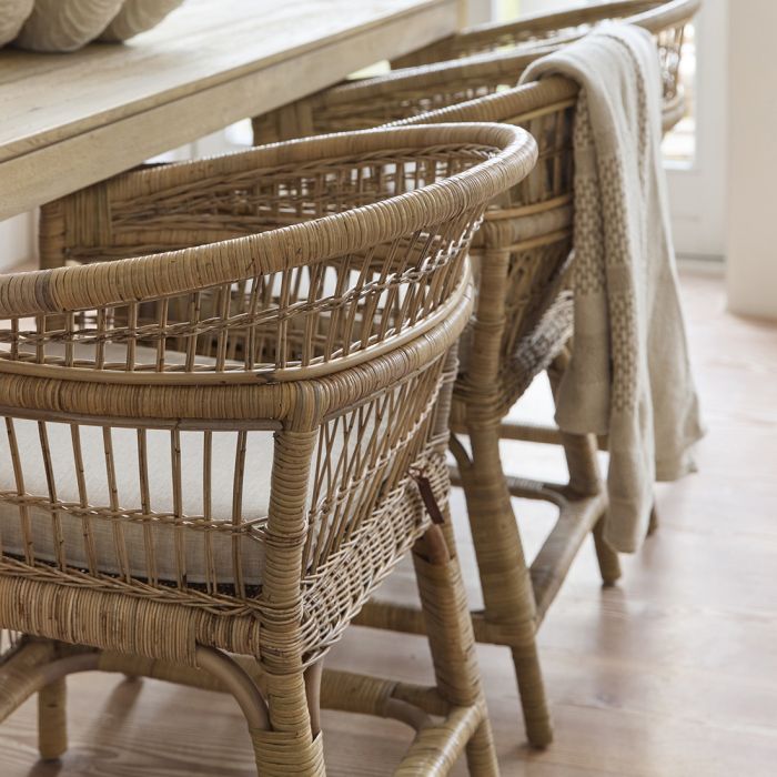 Spisestol Victoria Falls - Rattan - Incl. Hynde