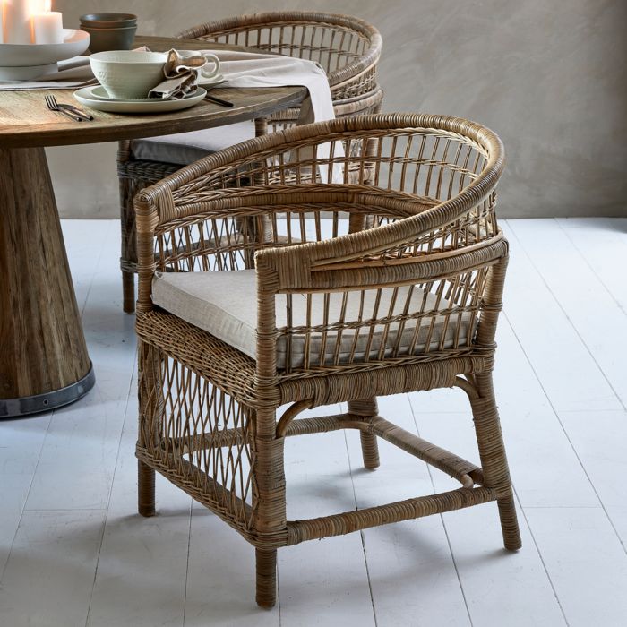 Spisestol Victoria Falls - Rattan - Incl. Hynde