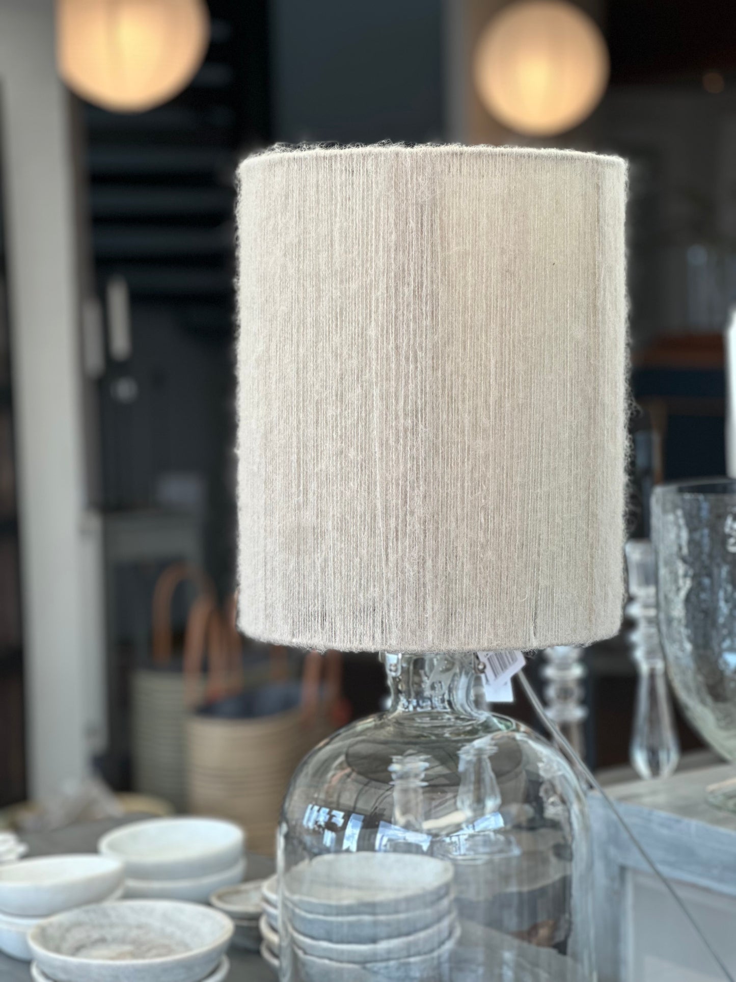 Juni Lampeskærm - Beige Mohair