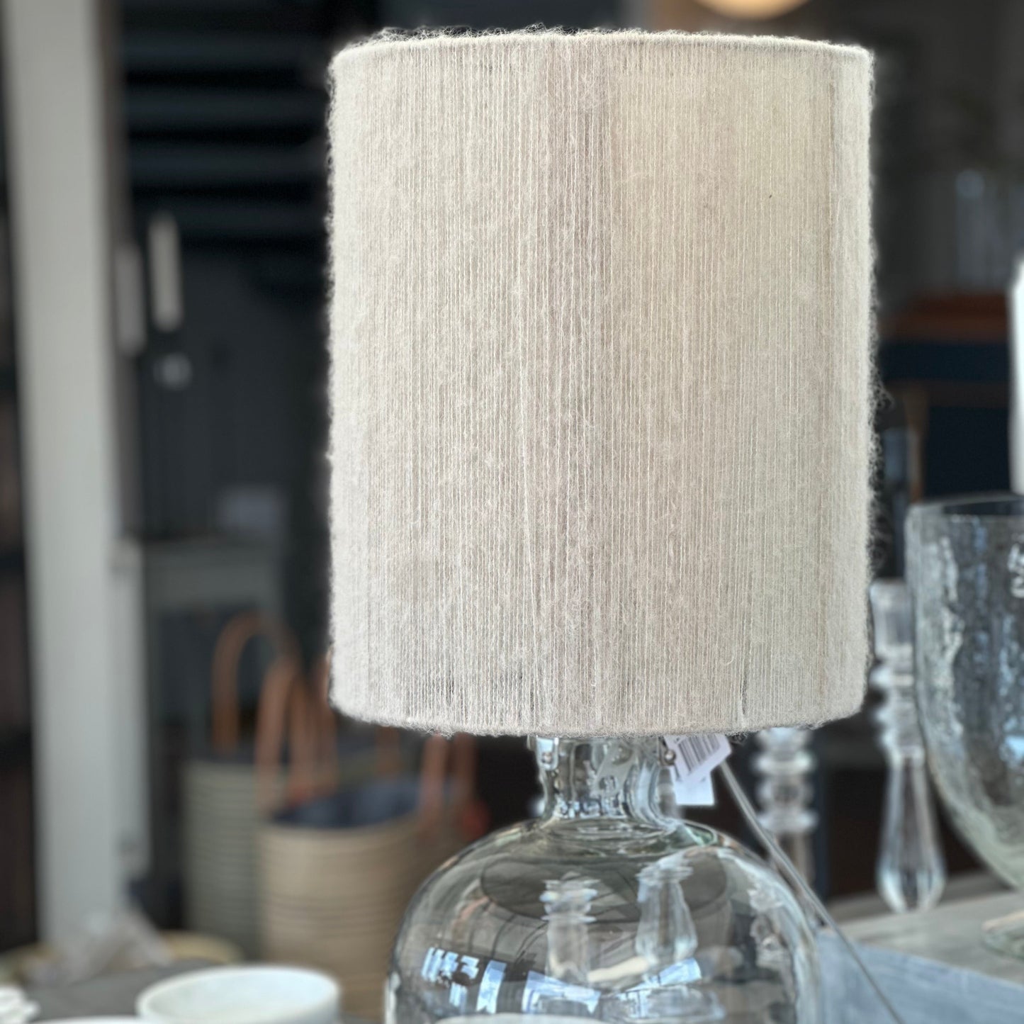 June Lampshade - Beige Mohair