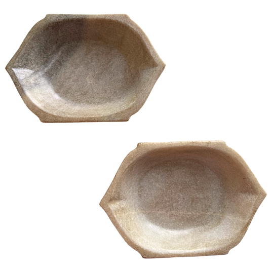 Marmorskål - 16x11x04 cm