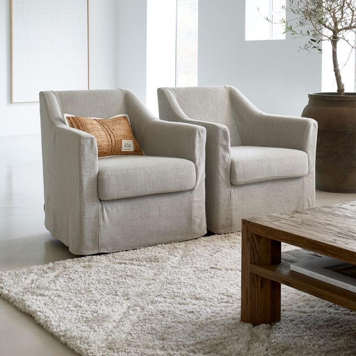 Huntington Lænestol Med Drejefunktion - Beige
