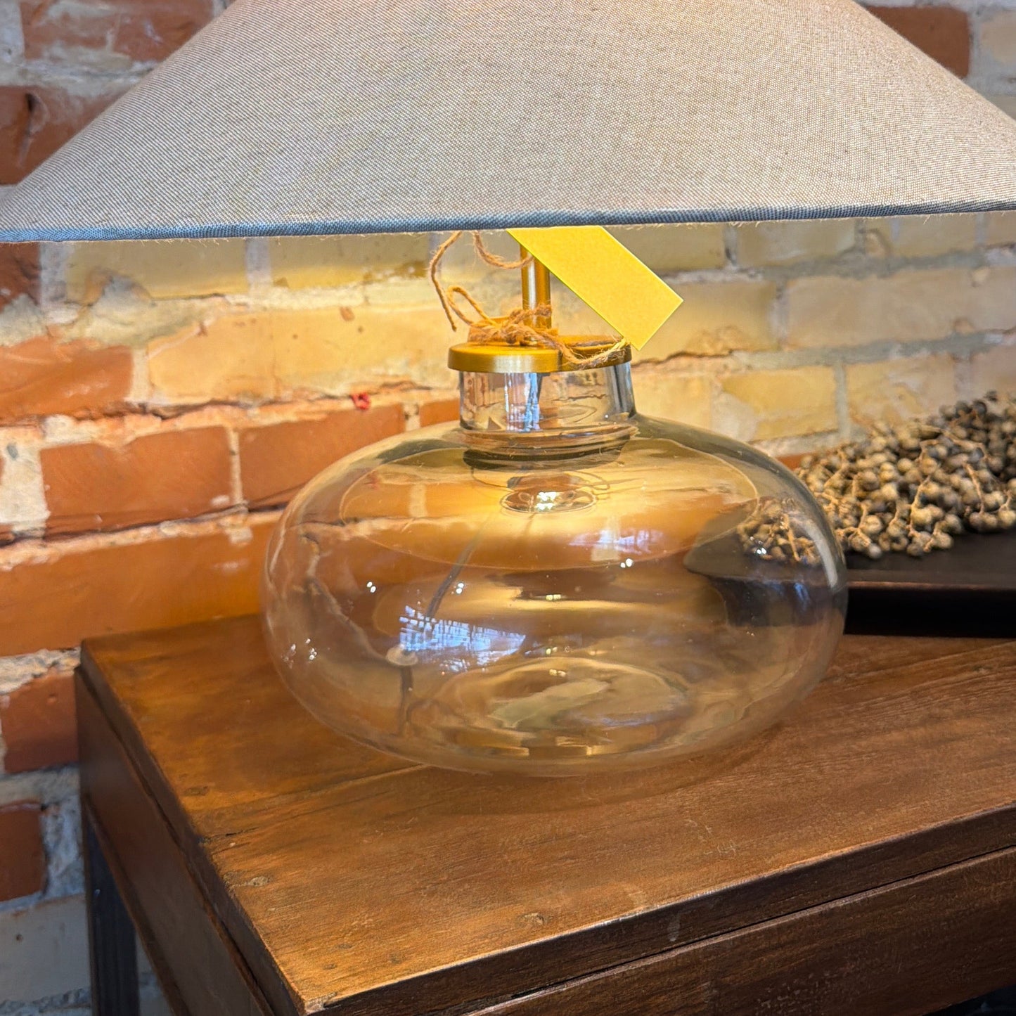 Bordlampe I Glas