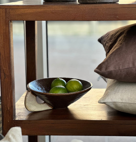 Skål I Stentøj - Ø: 20, H: 7