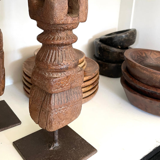 Rustik Lysestage I Træ