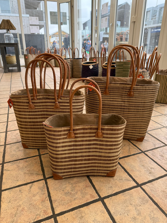 Kurvetaske - Stribet - x small