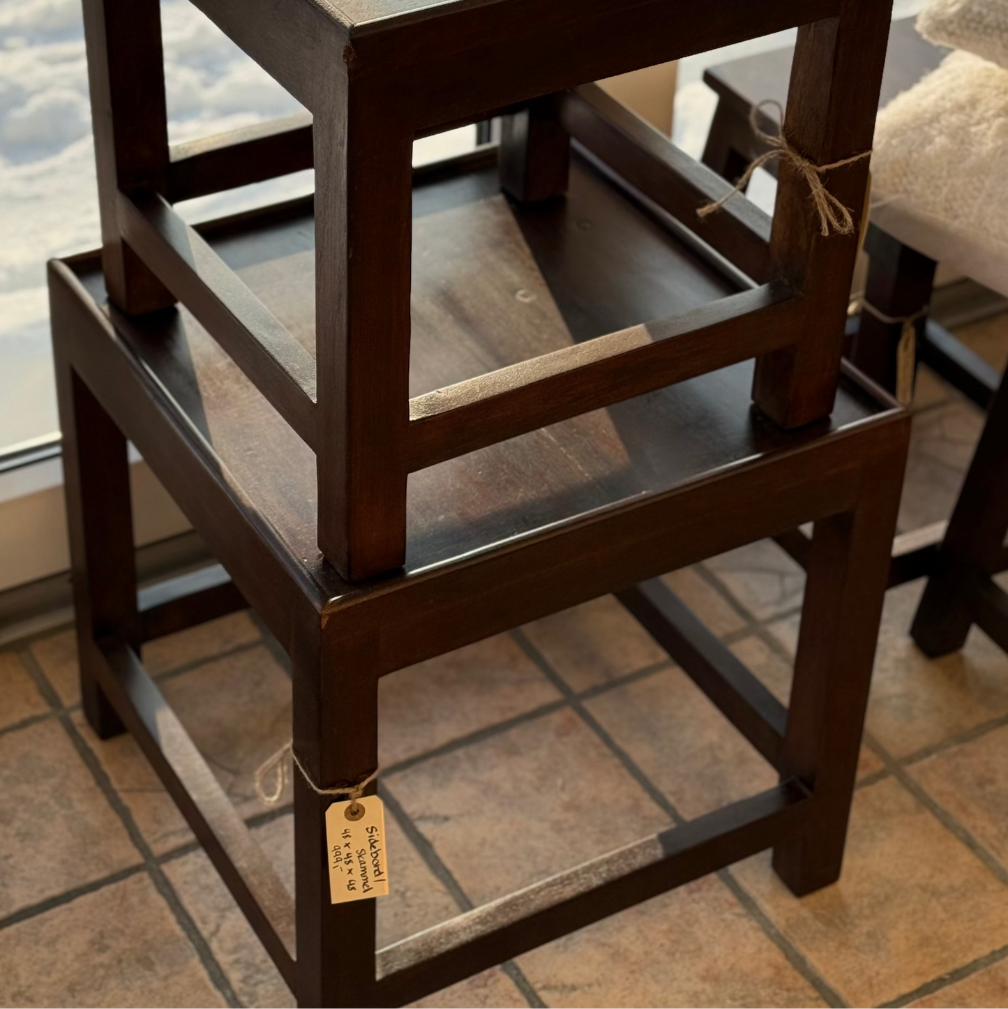 Side table Brown - 40x40x40 cm