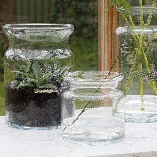 Bose Vase i klar glas, D 15 x H 15 cm