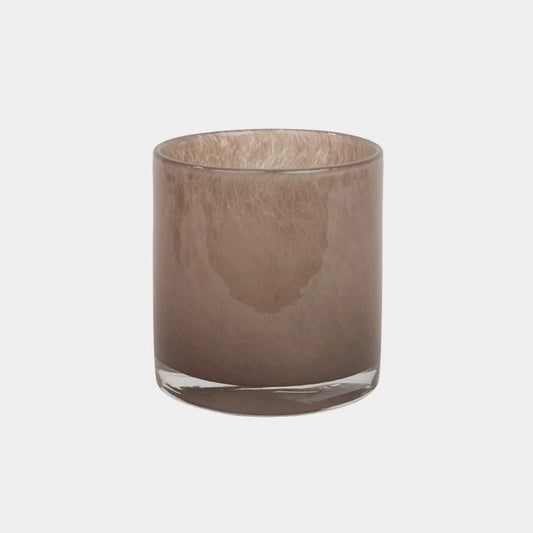 Nilla Fyrfadsstage - Brungrå - 10 cm