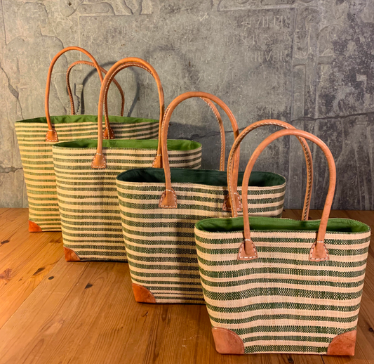 Kurvetaske - Stribet - Large