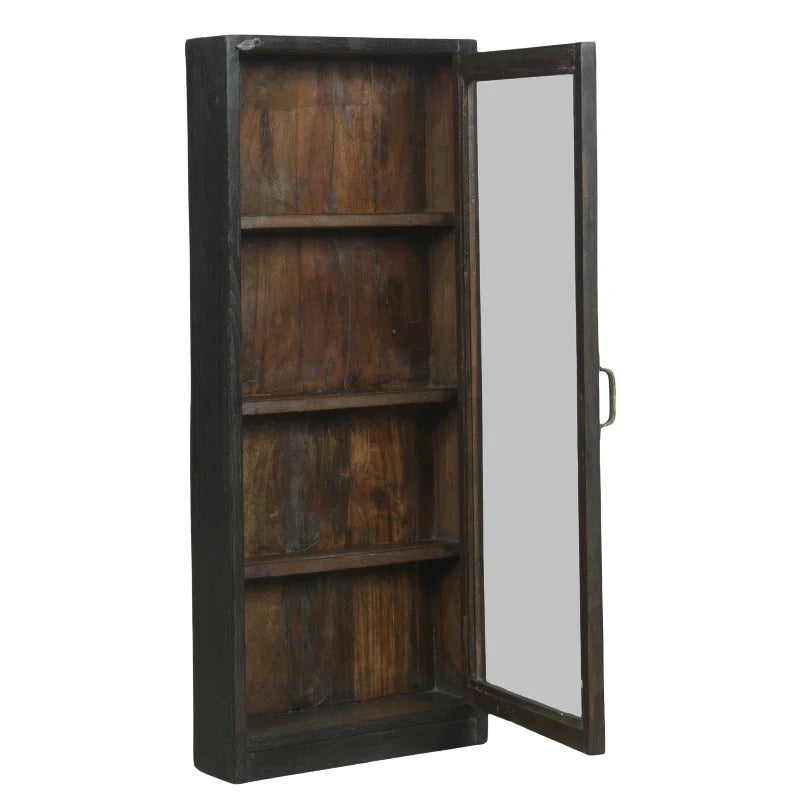 Wandschrank – 40 x 15 x 90 cm – Schwarz