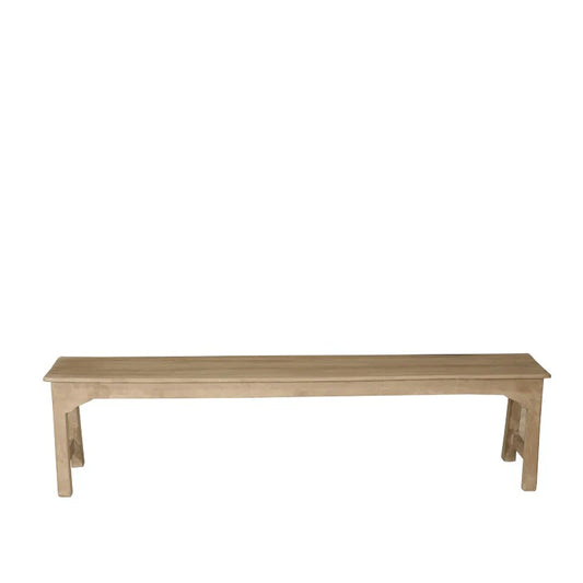 Bænk TT12 Hørfarvet - 183x30x45 cm