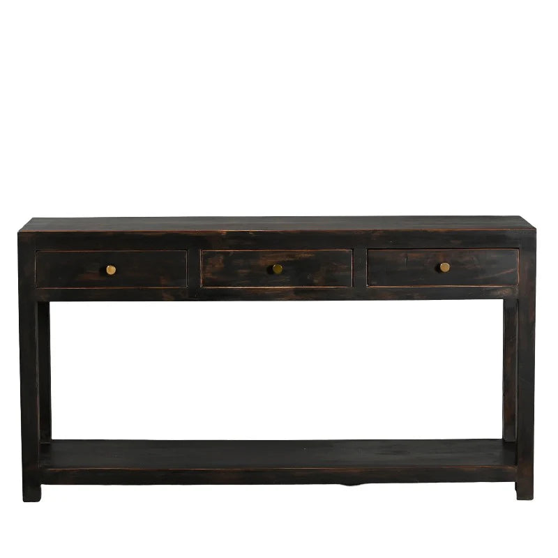 Konsolbord I Sort - 140x35x75 cm