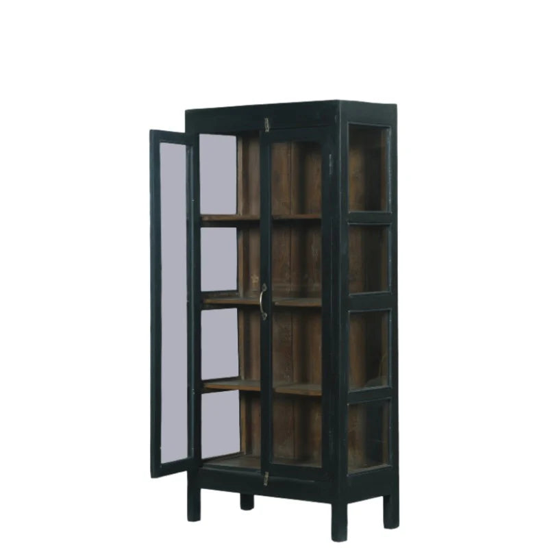 Vitrineskab -68x33x145 cm
