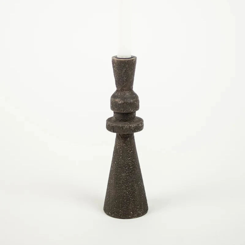 Lysestage I Træ - 26 cm