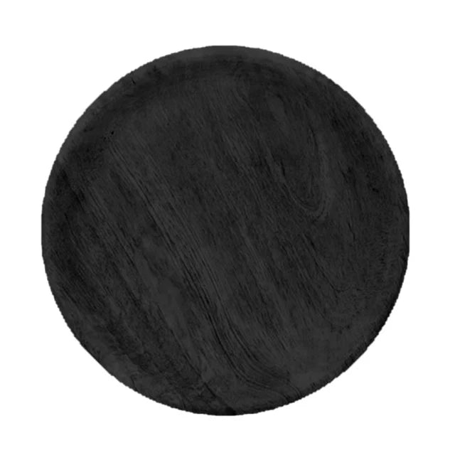 Tallerken Sort Mangotræ - Ø30 cm