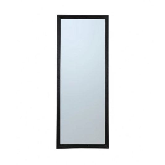 Gulvspejl Sort træramme - 70x180 cm
