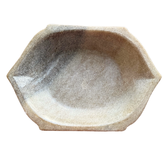 Marmorskål - 16x11x04 cm