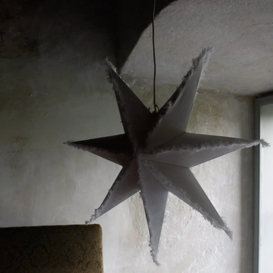 Naturfarvet Stjerne - Hør