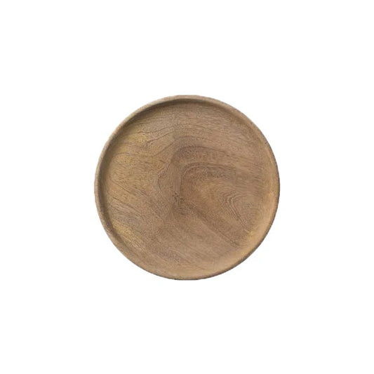 Tallerken Lys Mangotræ, Ø19 cm