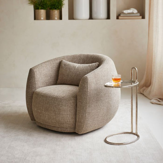 Drejestol Leonardo -  Lys. Taupe