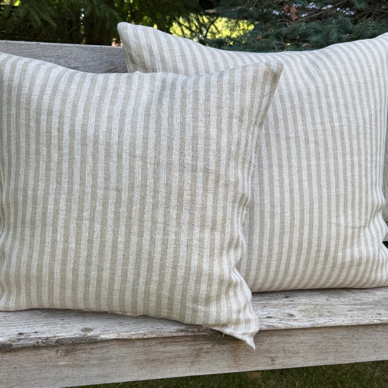 Beige og sand hør 50x50