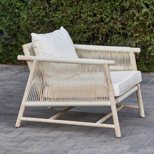 Udendørs Loungestol Saint Tropez - Hvid