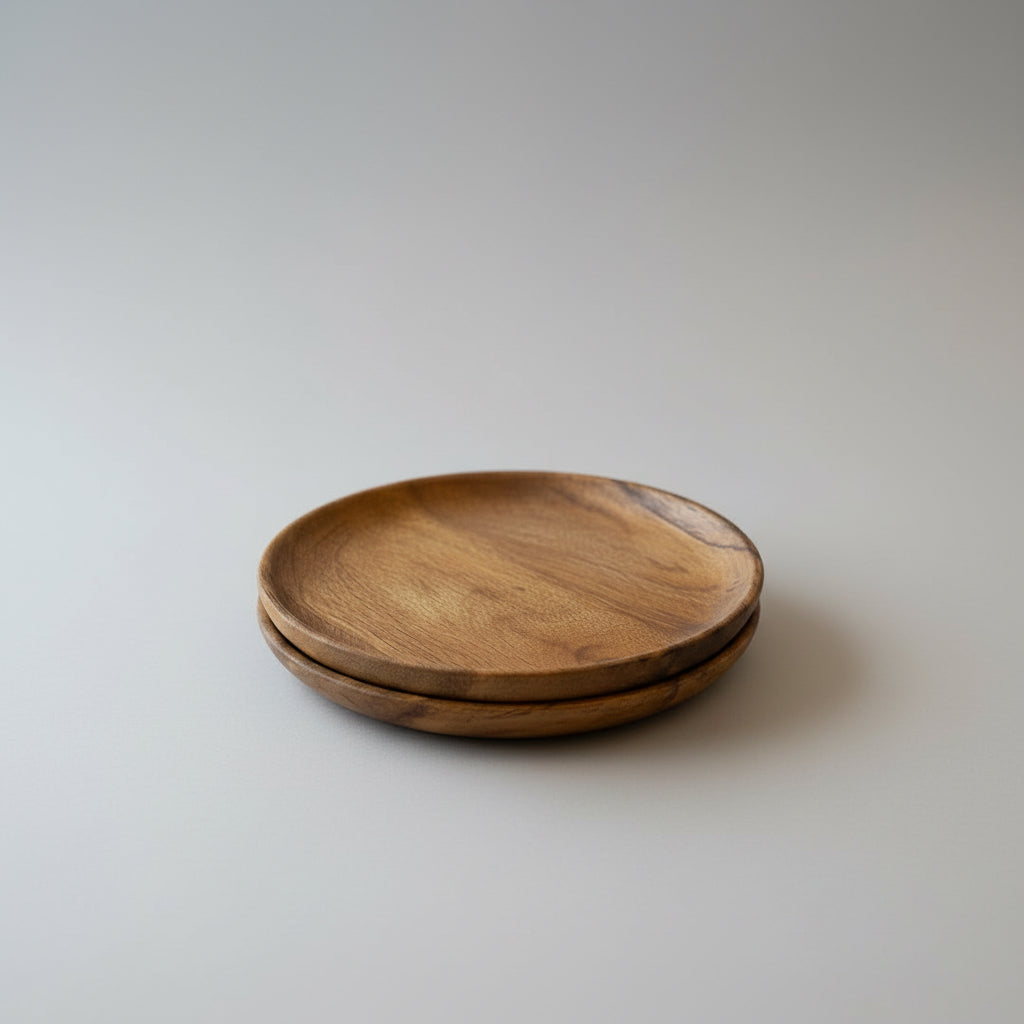 Tallerken Lys Mangotræ, Ø19 cm
