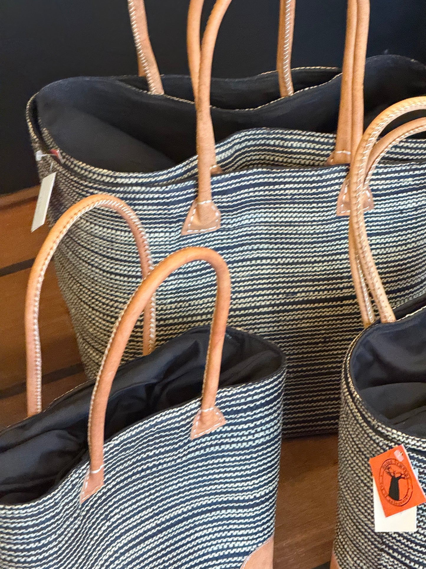 Kurvetaske - Stribet - Small