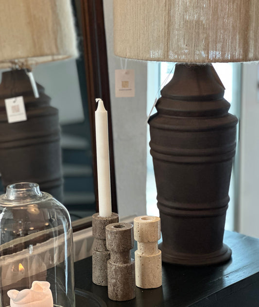 Bordlampe i Keramik - H: 49 cm