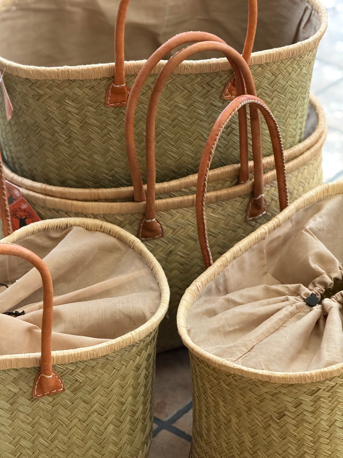 Kurvetaske - Stribet - Small