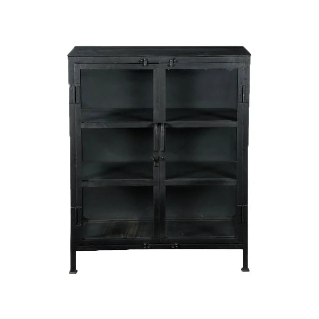 Metal Vitrine 100 cm - Sort