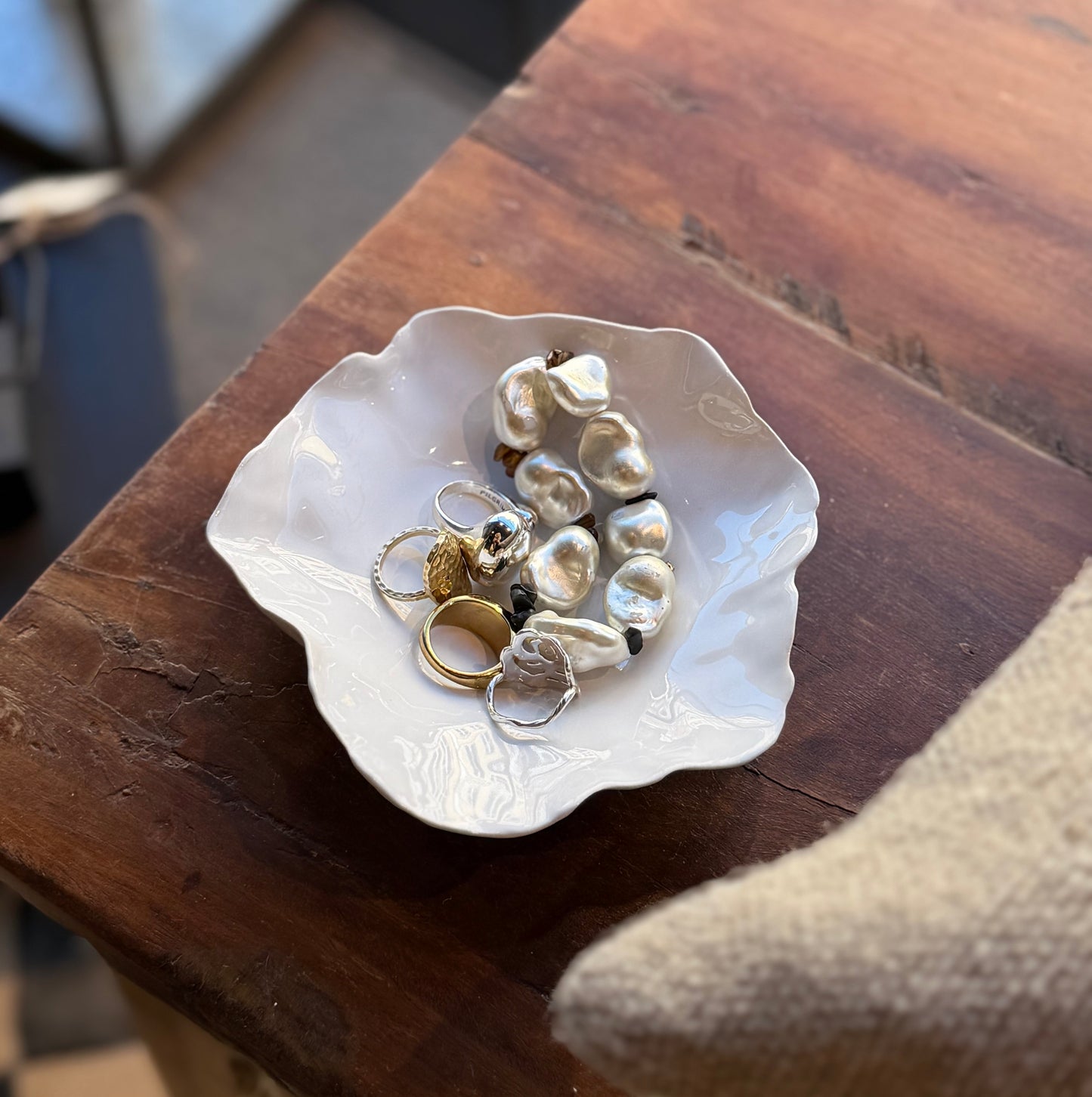 Claire Mini Flat Ceramic Bowl