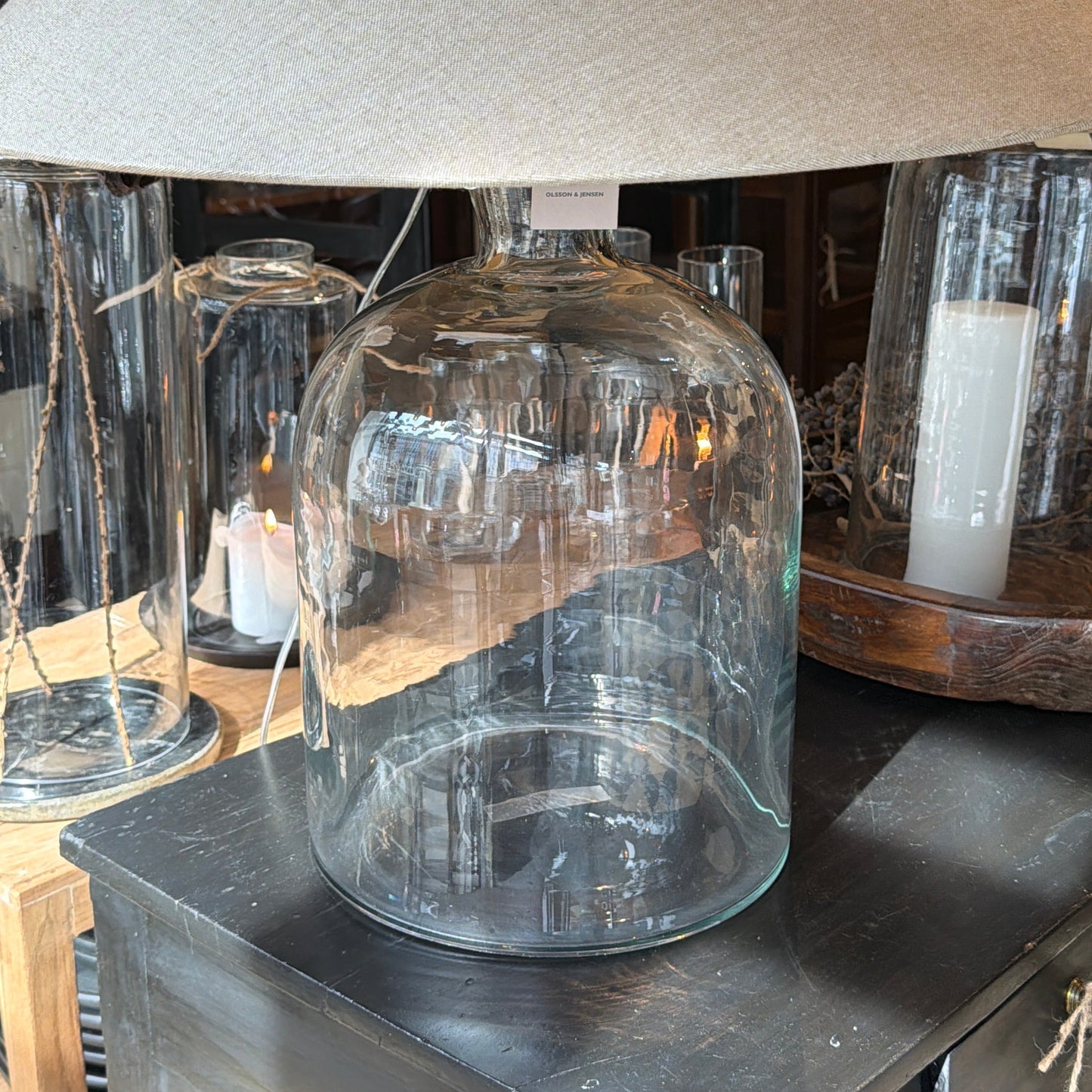 Lampe I Glas, Portland 39 cm