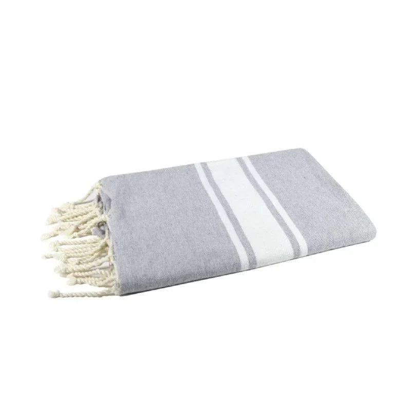 Hamam Håndklæde Grå/Hvid