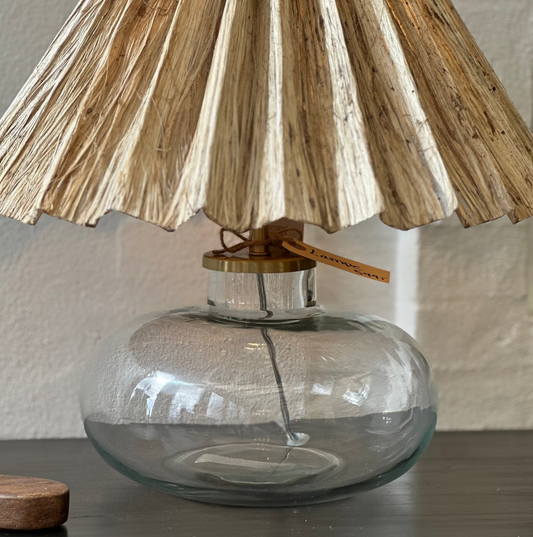 Bordlampe I Glas