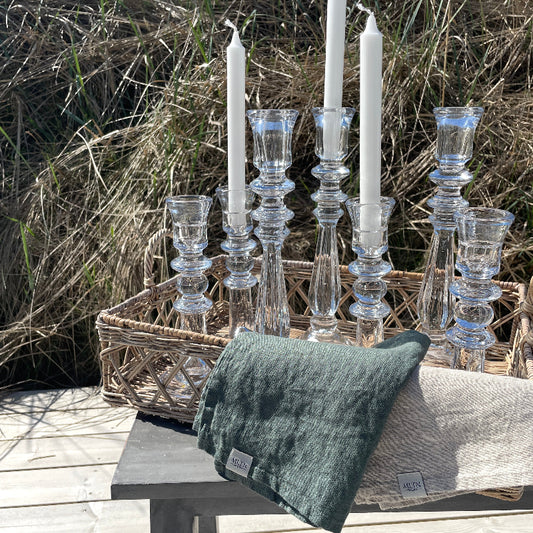Lysestage I Glas - Yvette