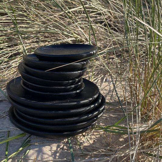 Tallerken Sort, Ø 19 cm