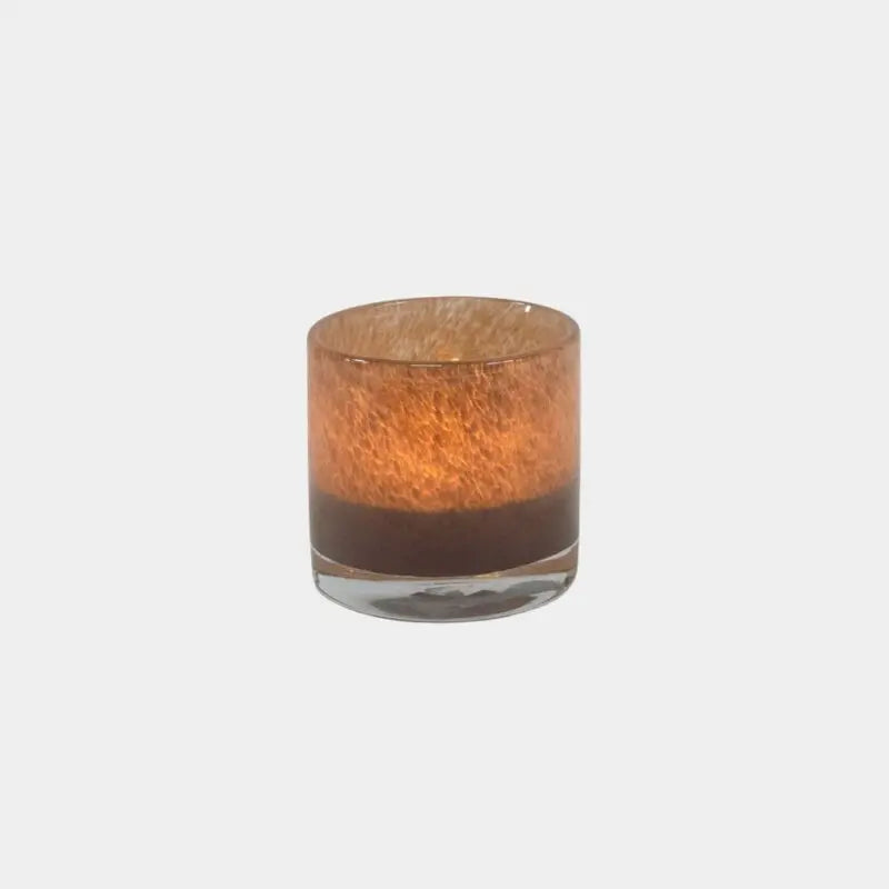 Nilla Fyrfadsstage - Brungrå - 8 cm