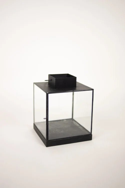 Kos Lanterne - Sort - L 20 x B 20 x H 26