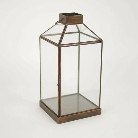 Korfu Lanterne - Stor - Brun