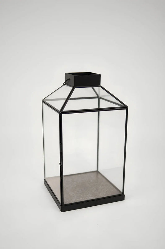 Korfu Lanterne - Stor - Sort