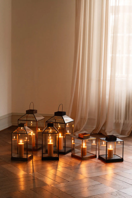 Korfu Lanterne - Stor - Brun